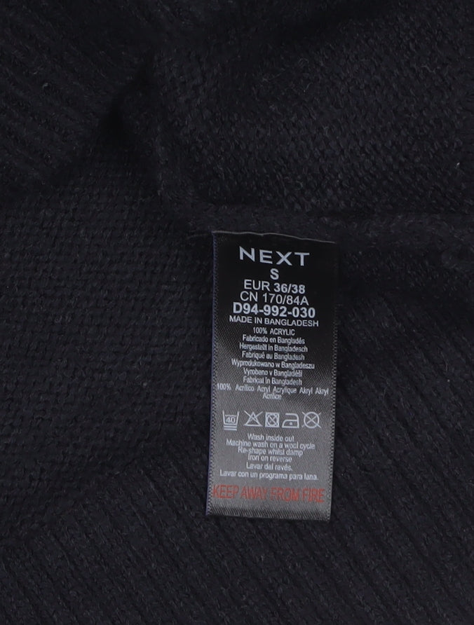 Next Women’s Black Christmas Fair Isle Jumper Size S