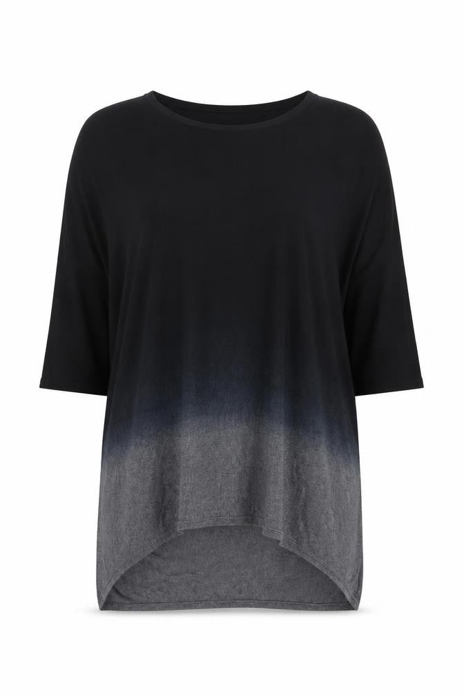 Phase Eight Womens Black Grey Ombre Tunic Jumper M