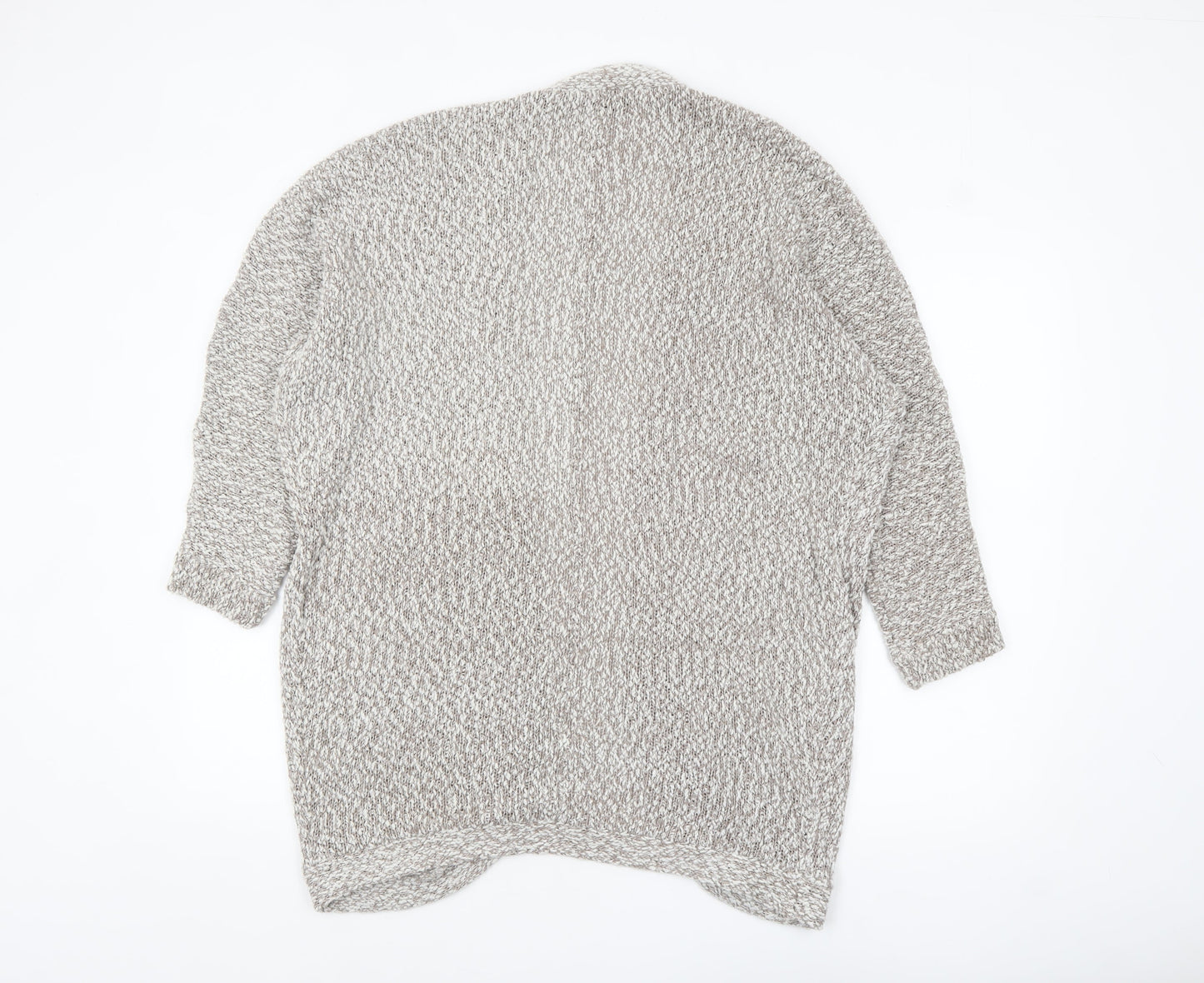 Gina Benotti Women Beige Chunky Knit Cardigan Size 16