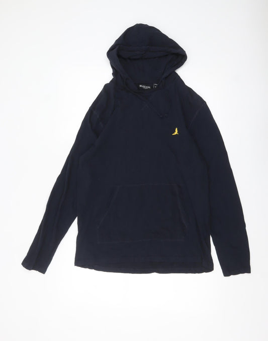 Brave Soul Men's Blue Cotton Pullover Hoodie Size M