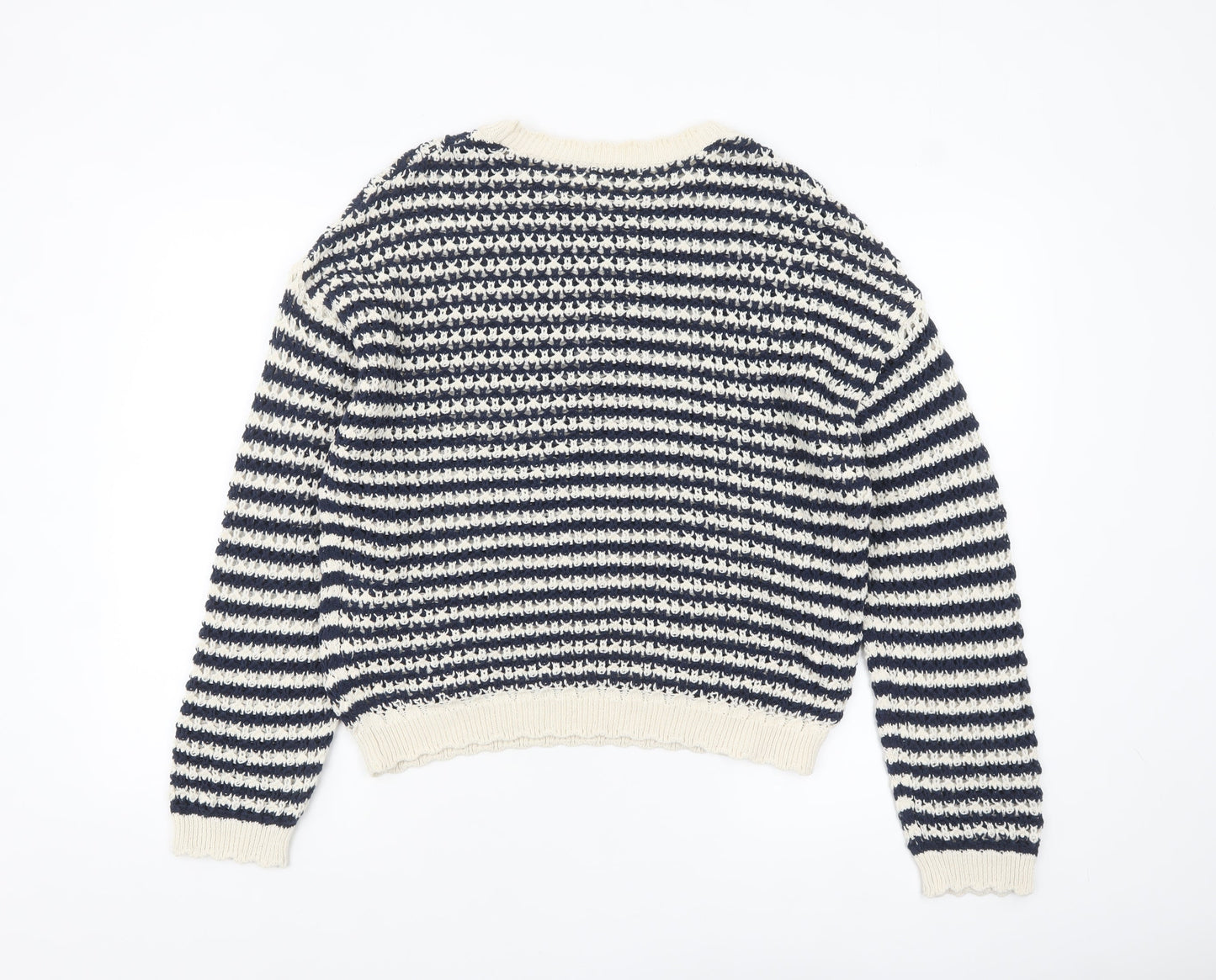 Tu Women’s Multicoloured Striped Knit Pullover Jumper Size 14