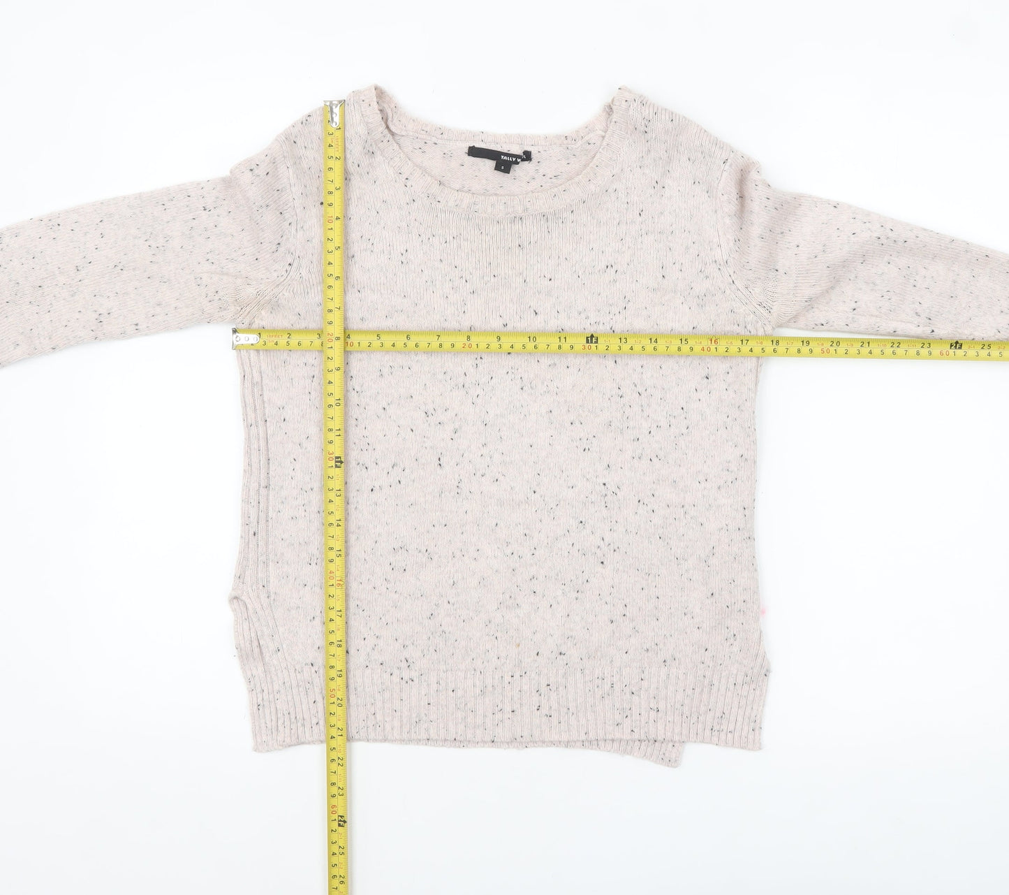 Tally Weijl Women's Beige Knit Pullover Jumper Size S