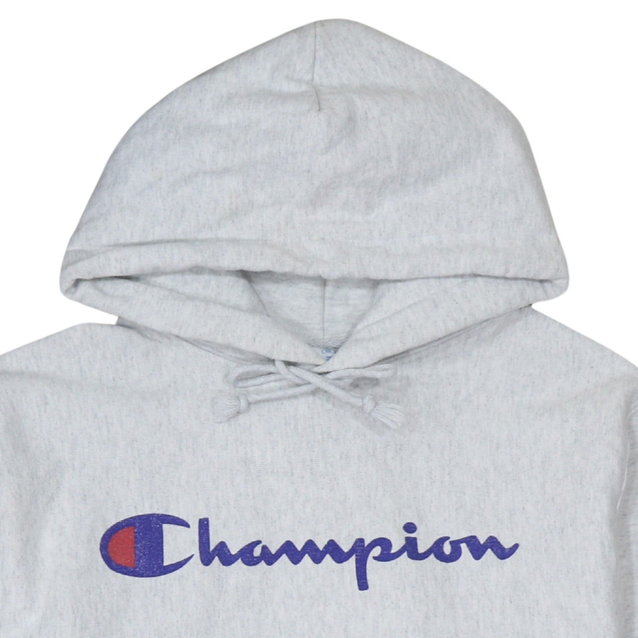 Champion Men's Grey Medium Pullover Hoodie Reverse Weave Logo Sweatshirt