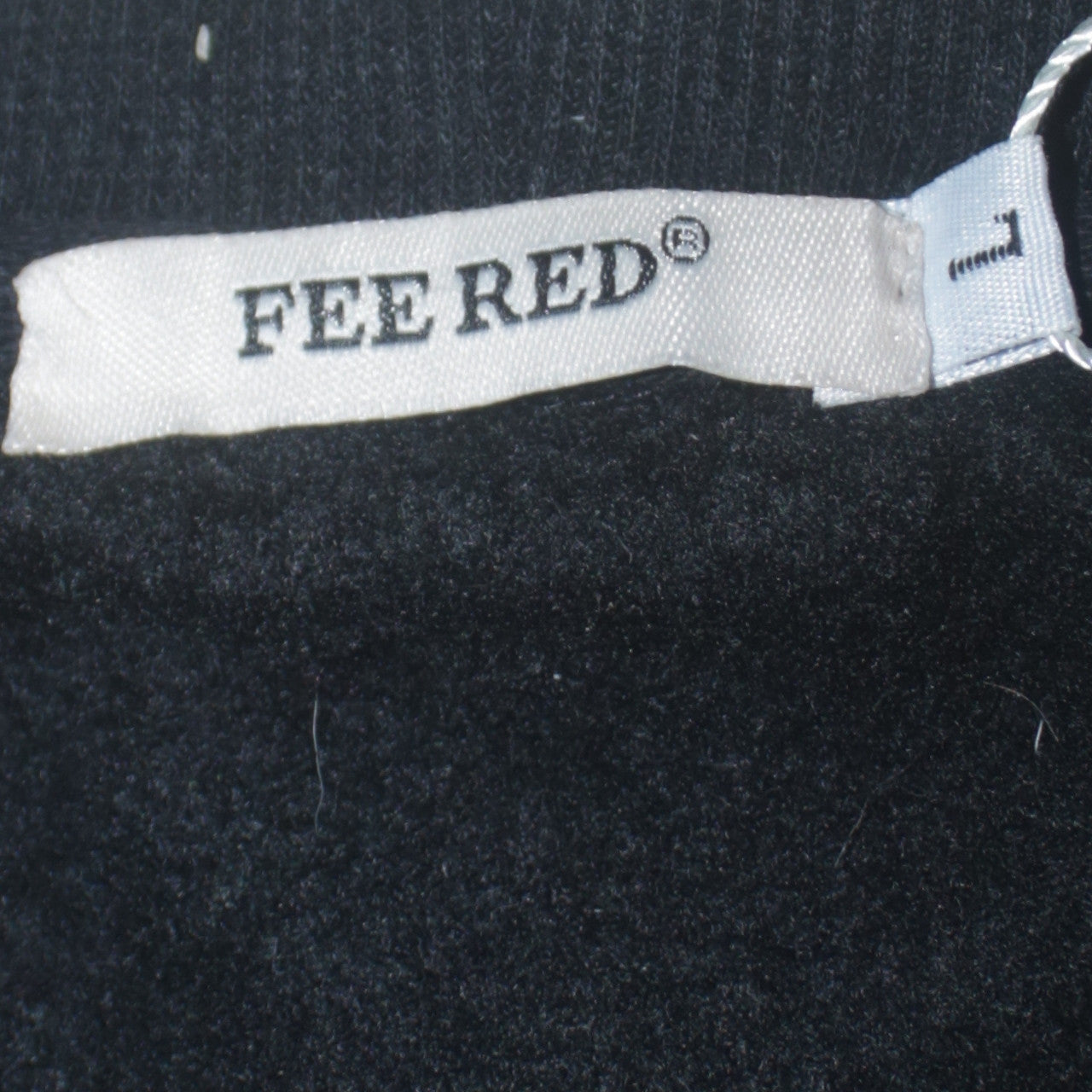 FEE RED Womens Black Sequin Graphic Pullover Sweatshirt L