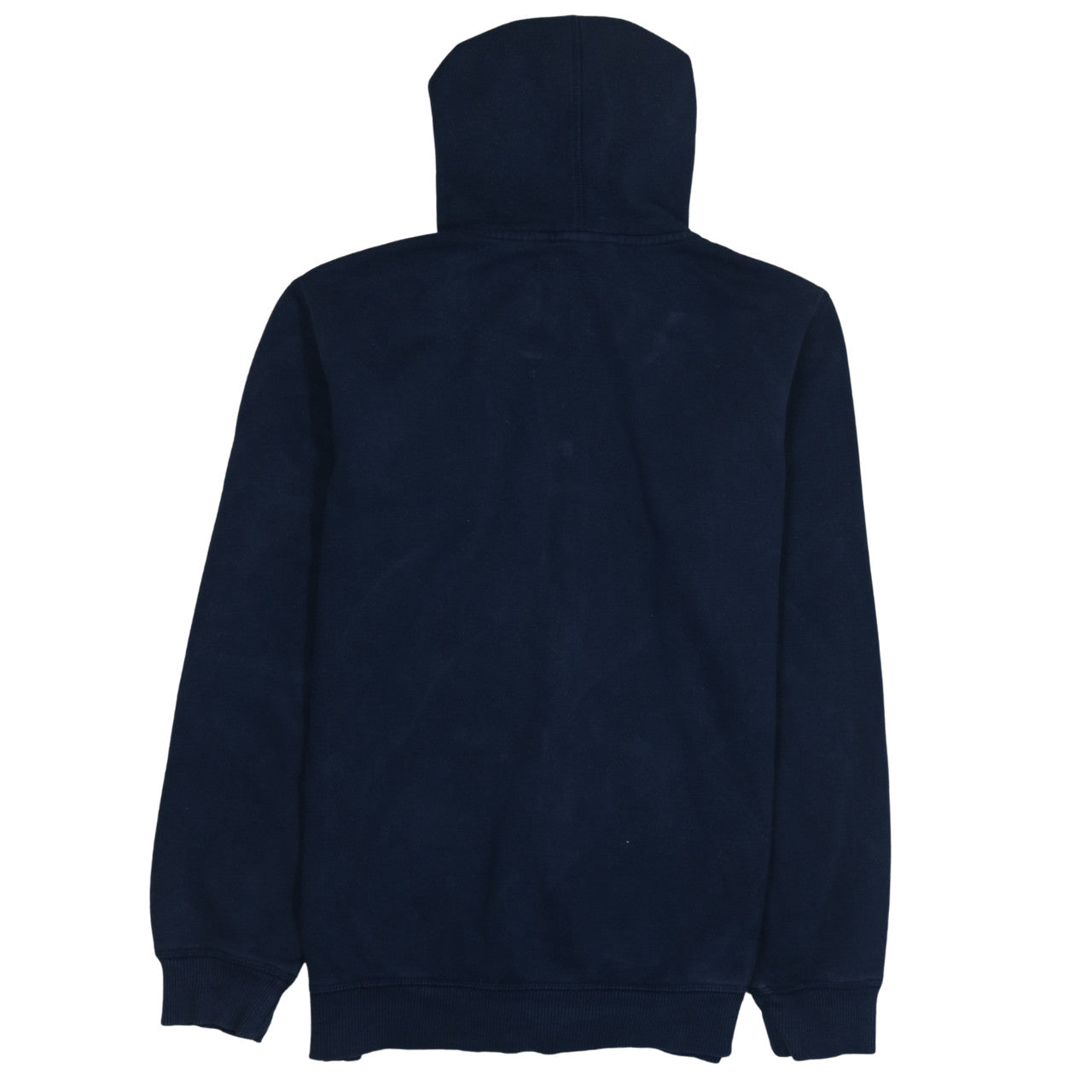 Adidas Men’s Blue Full Zip Hoodie Size S Fleece Logo Sweatshirt