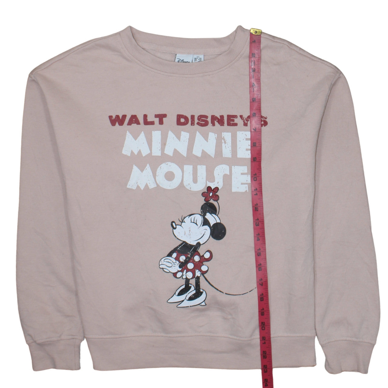 Primark Disney Women Pink Minnie Mouse Pullover Sweatshirt 2XS