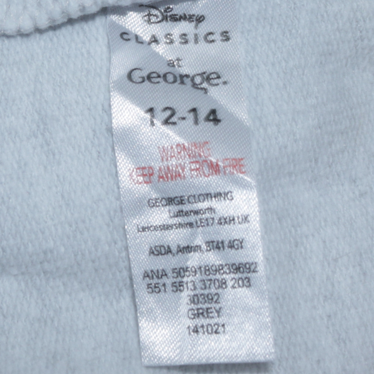 Disney Classics at George Women's Grey Pluto Sweatshirt Size 12-14