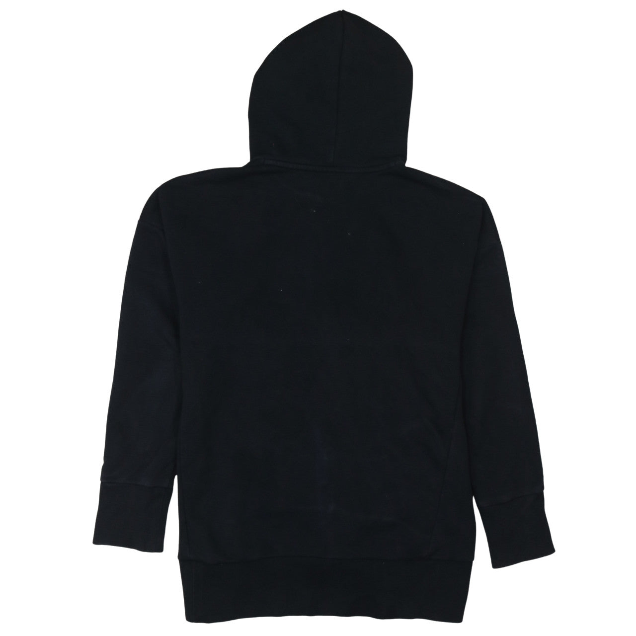 Adidas Women Black Small Pullover Hoodie with Logo Print