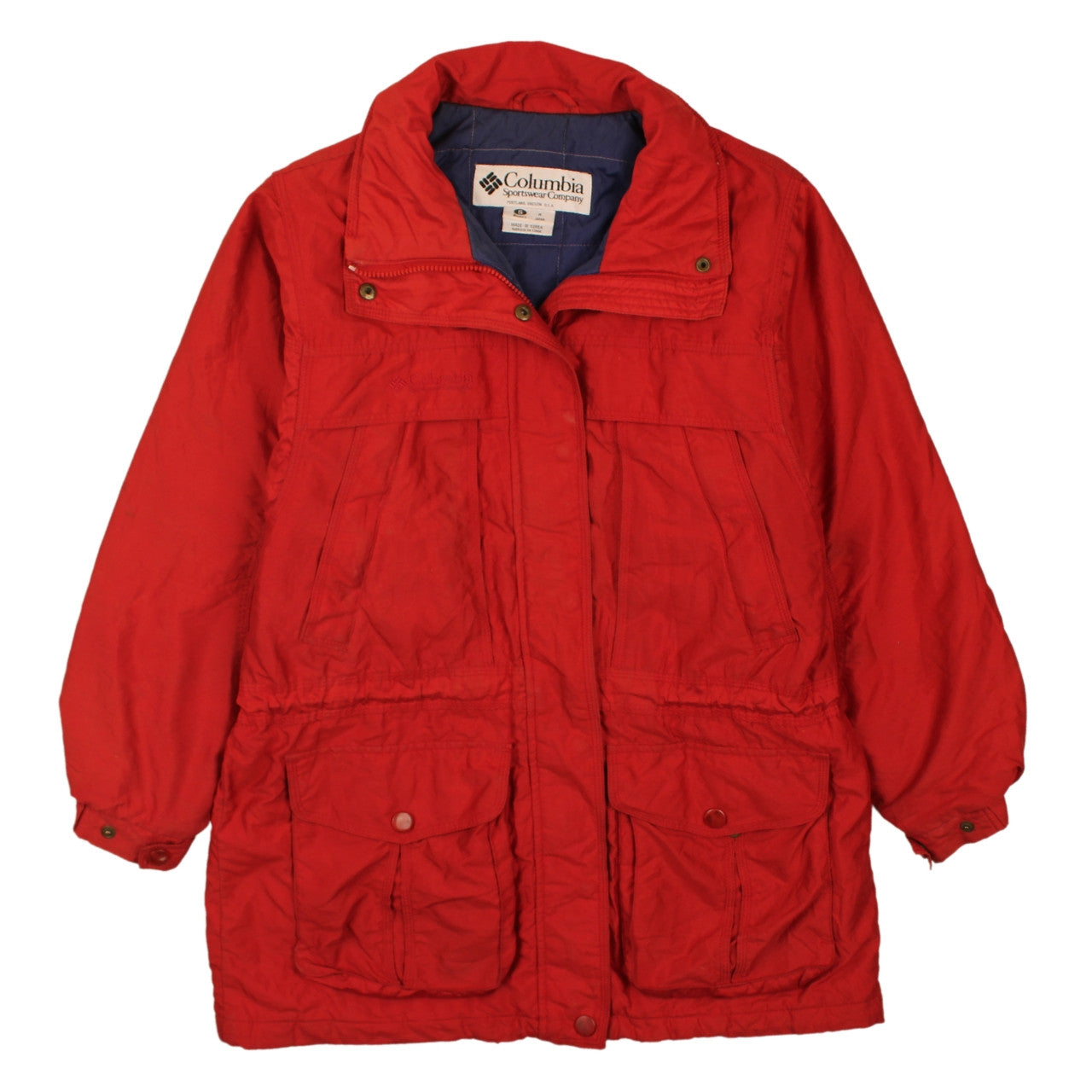 Columbia Women's Red Parka Jacket Size S Water Resistant Winter Coat