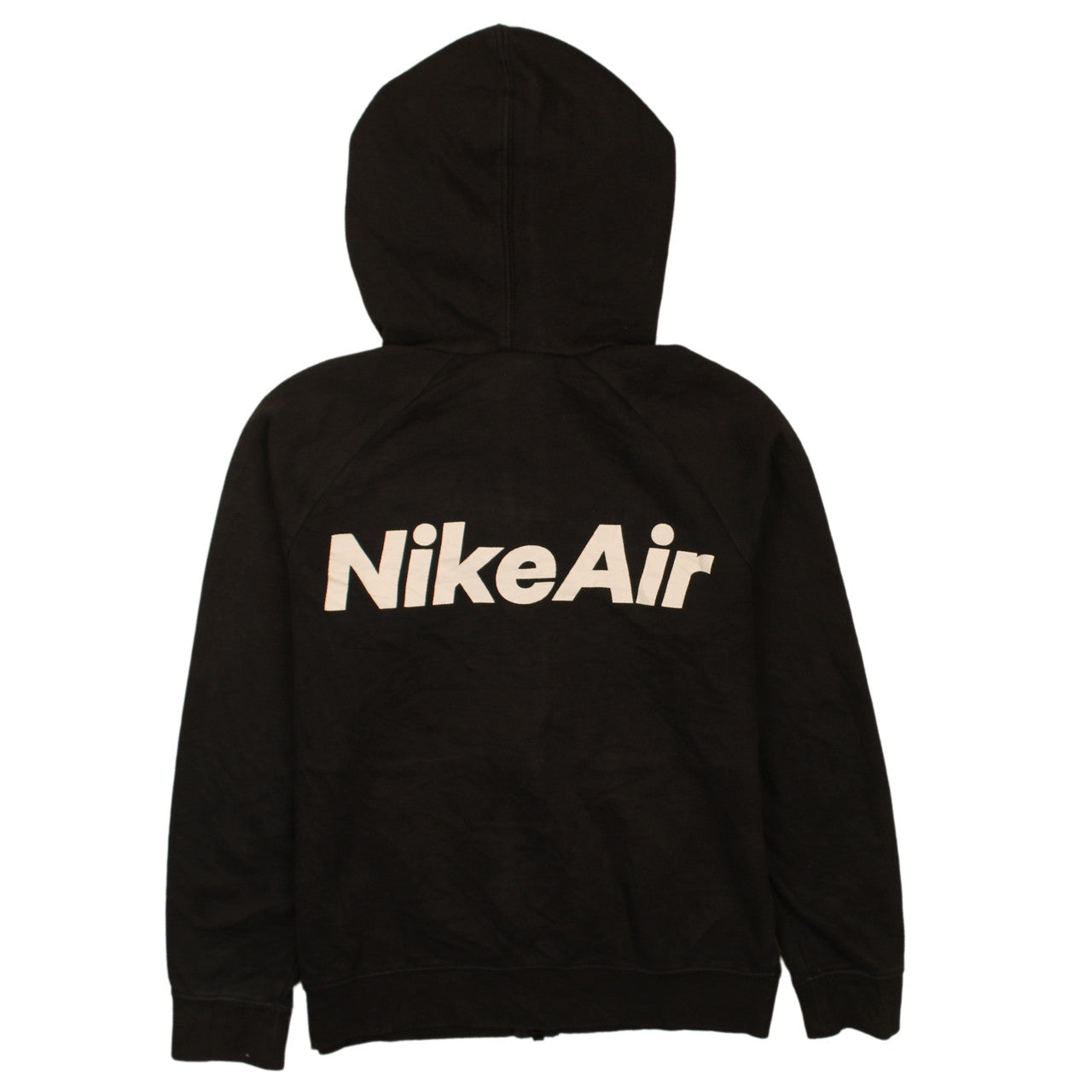 Nike Boys Black Full Zip Hoodie L 147-158cm Colourblock Fleece Sweatshirt