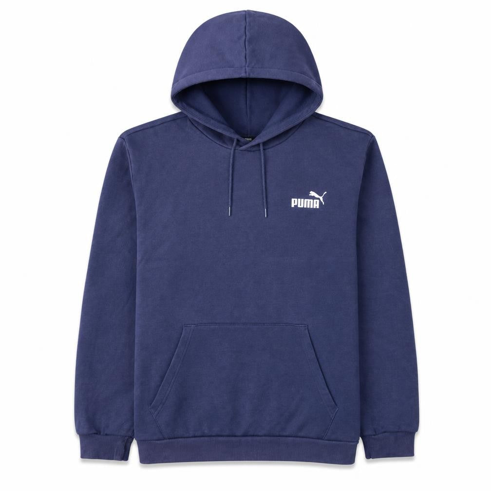 Puma Womens Navy Blue Pullover Hoodie XL Cotton Blend Casual