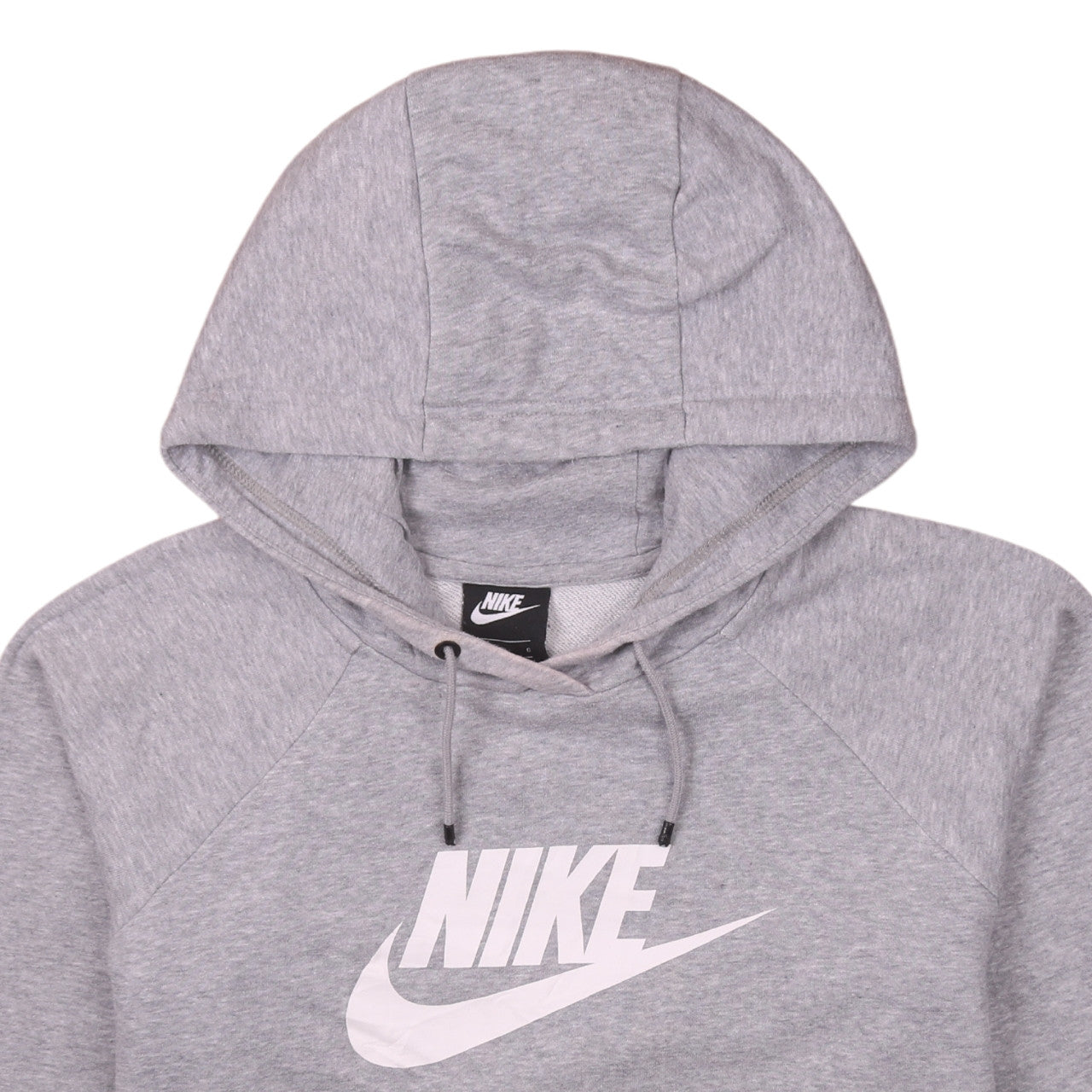 Nike Women's Grey Pullover Hoodie L Hooded Sweatshirt