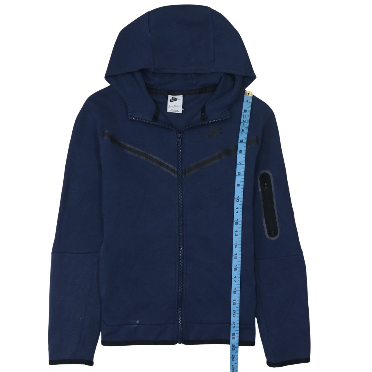 Nike Boys Navy Full Zip Hoodie XL 158-170cm Cotton Blend Fleece