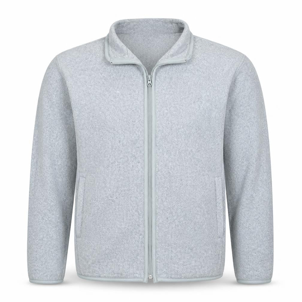 Uniqlo Men's Grey Fleece Full Zip Lightweight Jacket L