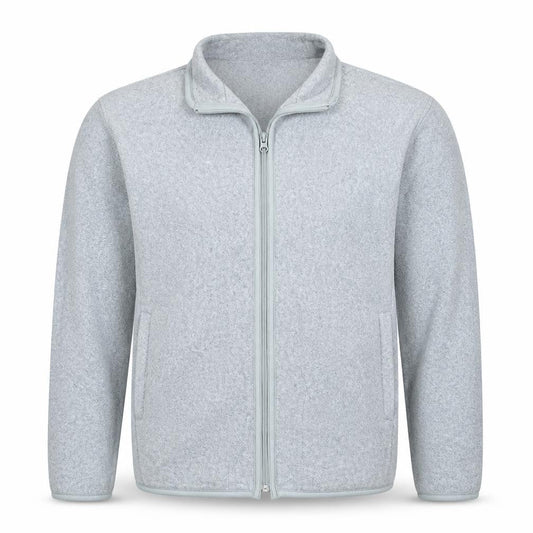 Uniqlo Men's Grey Fleece Full Zip Lightweight Jacket L