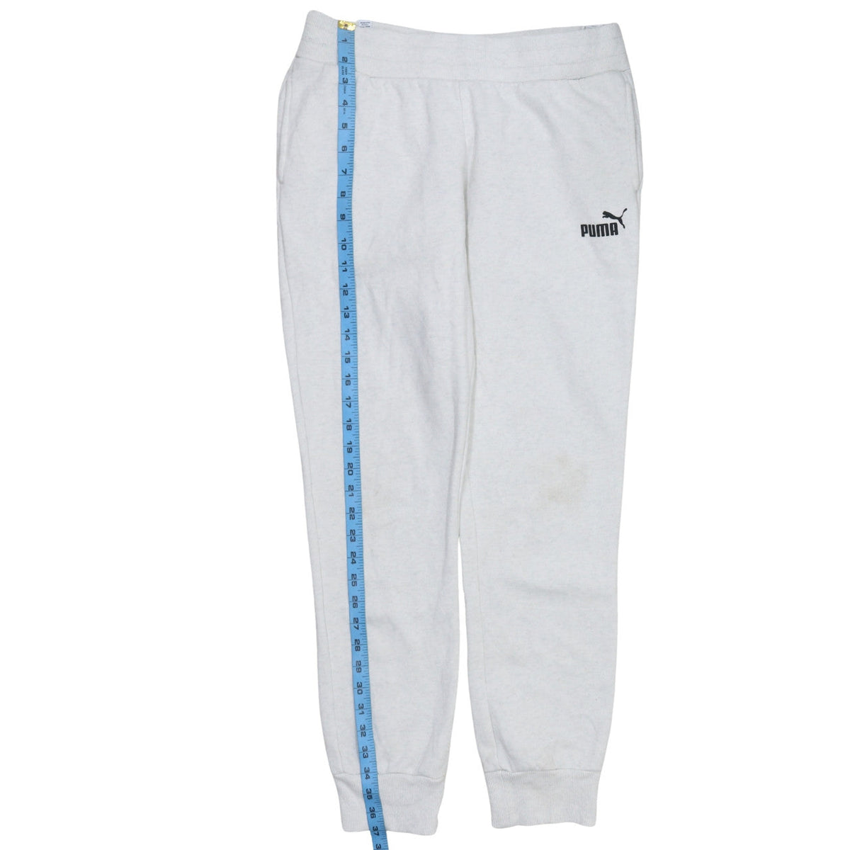 Puma Womens Grey Size 12 Sweatpants Joggers Tapered Leg