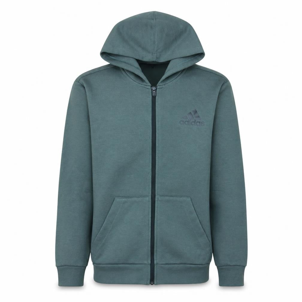 Adidas Men’s Green Full Zip Hoodie Size M Sportswear