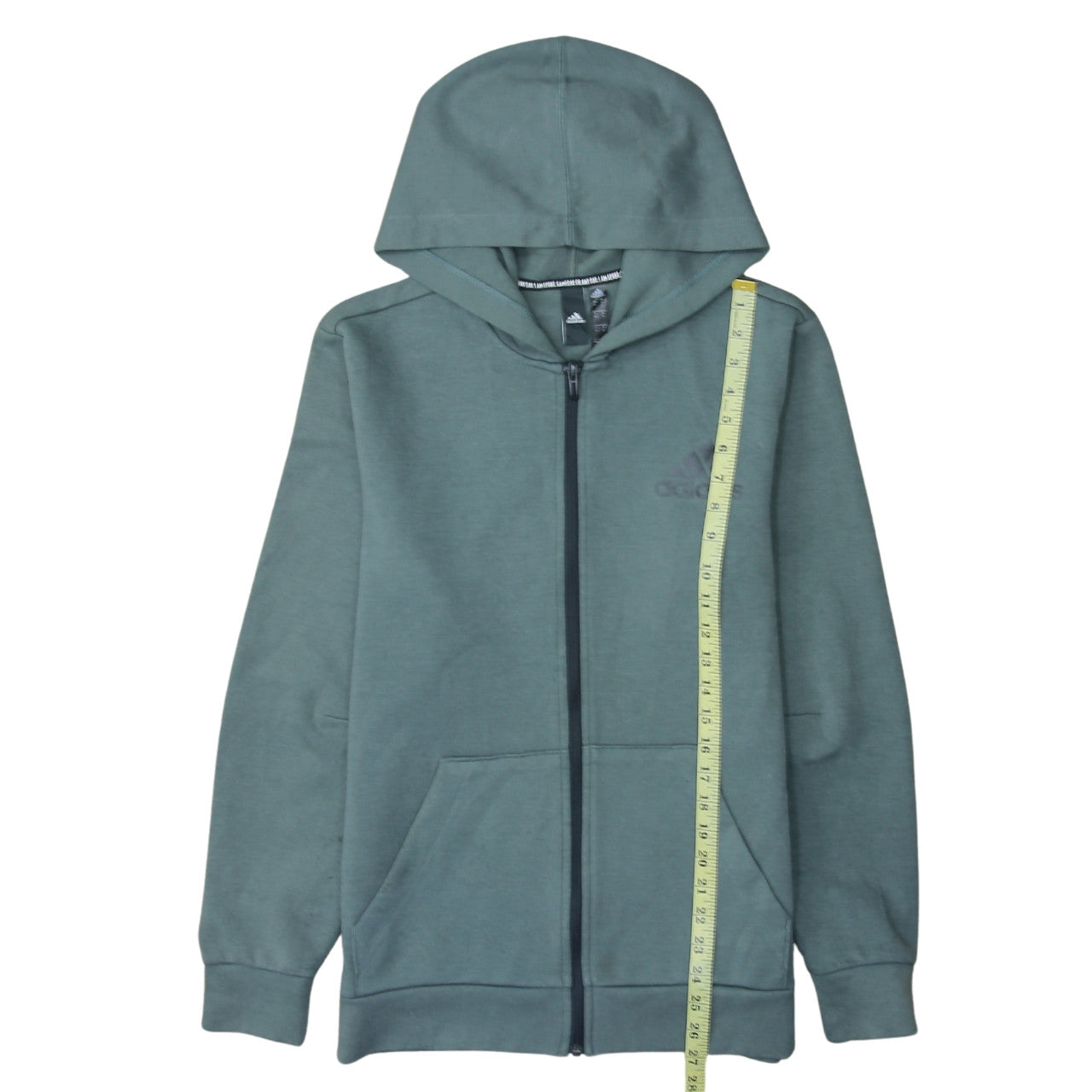 Adidas Men’s Green Full Zip Hoodie Size M Sportswear
