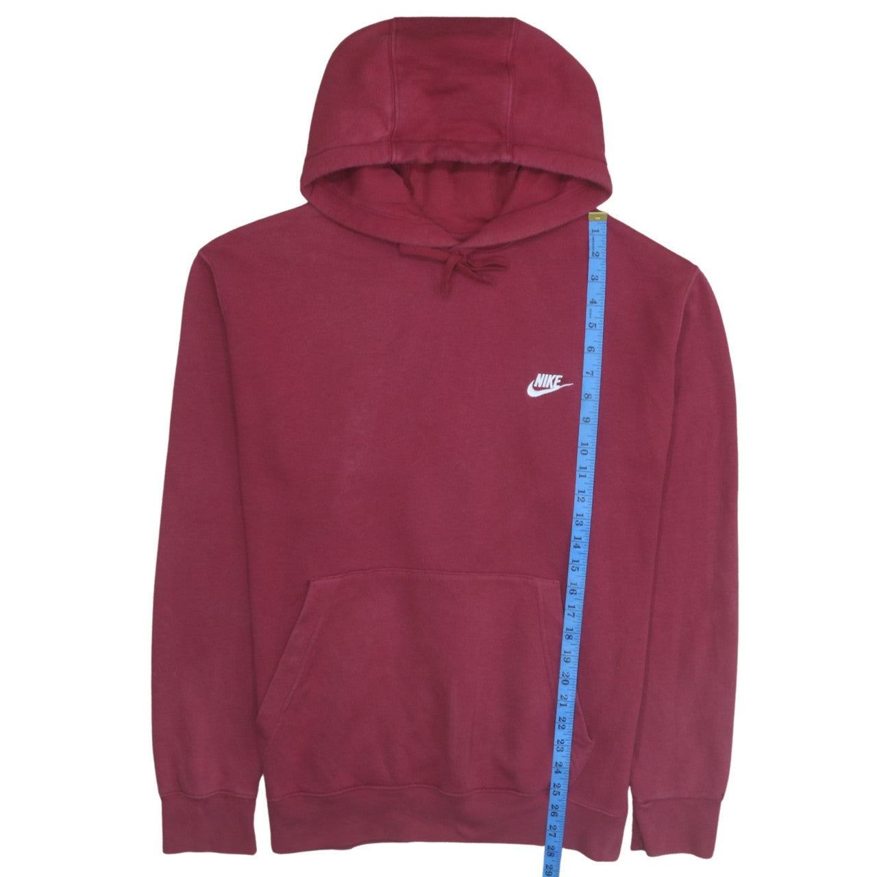 Nike Men's Red Pullover Hoodie L Fleece Sportswear Casual