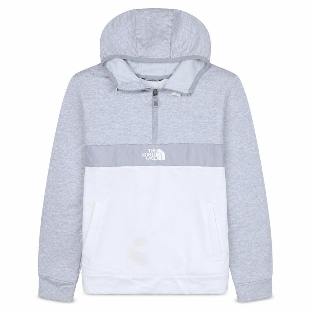 The North Face Boys Grey XL Pullover Fleece Hoodie with Logo and Zip