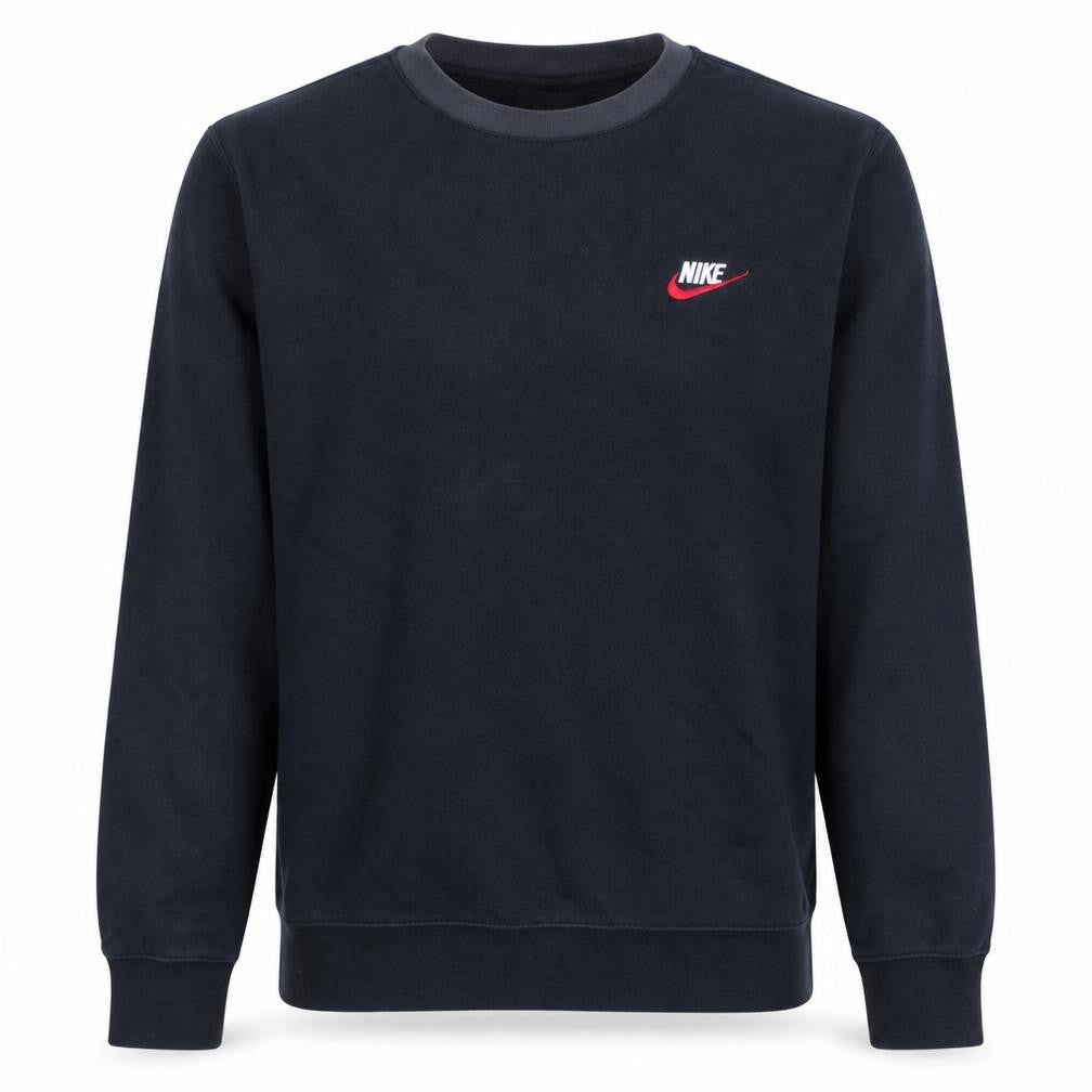 Nike Men's Black Small Crew Neck Pullover Sweatshirt