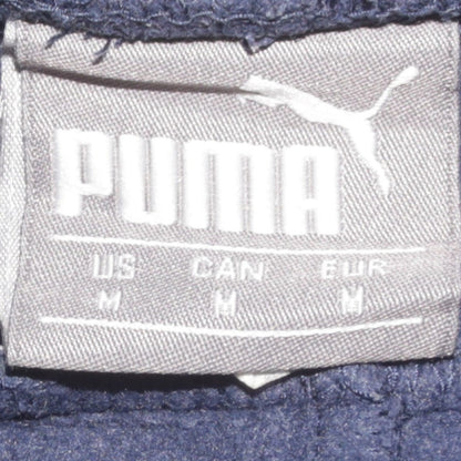 Close-up detail of Puma Men's Blue Regular Fit Sweatpants M