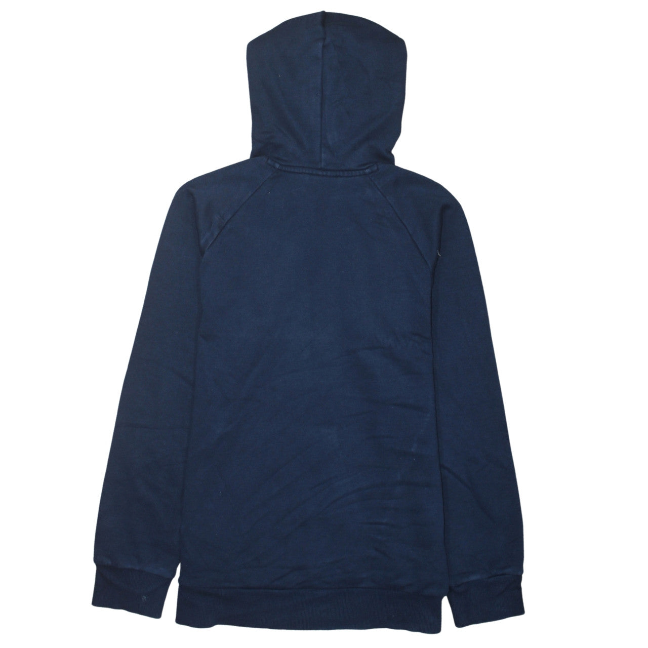 Adidas Men’s Blue Pullover Hoodie Small Logo Fleece Sweatshirt