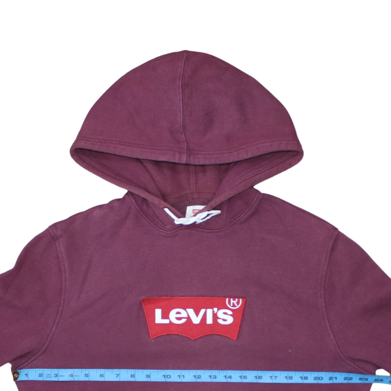 Levi's Men's Purple Pullover Hoodie L Logo Graphic Fleece Sweatshirt