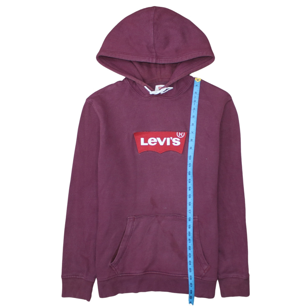 Levi's Men's Purple Pullover Hoodie L Logo Graphic Fleece Sweatshirt