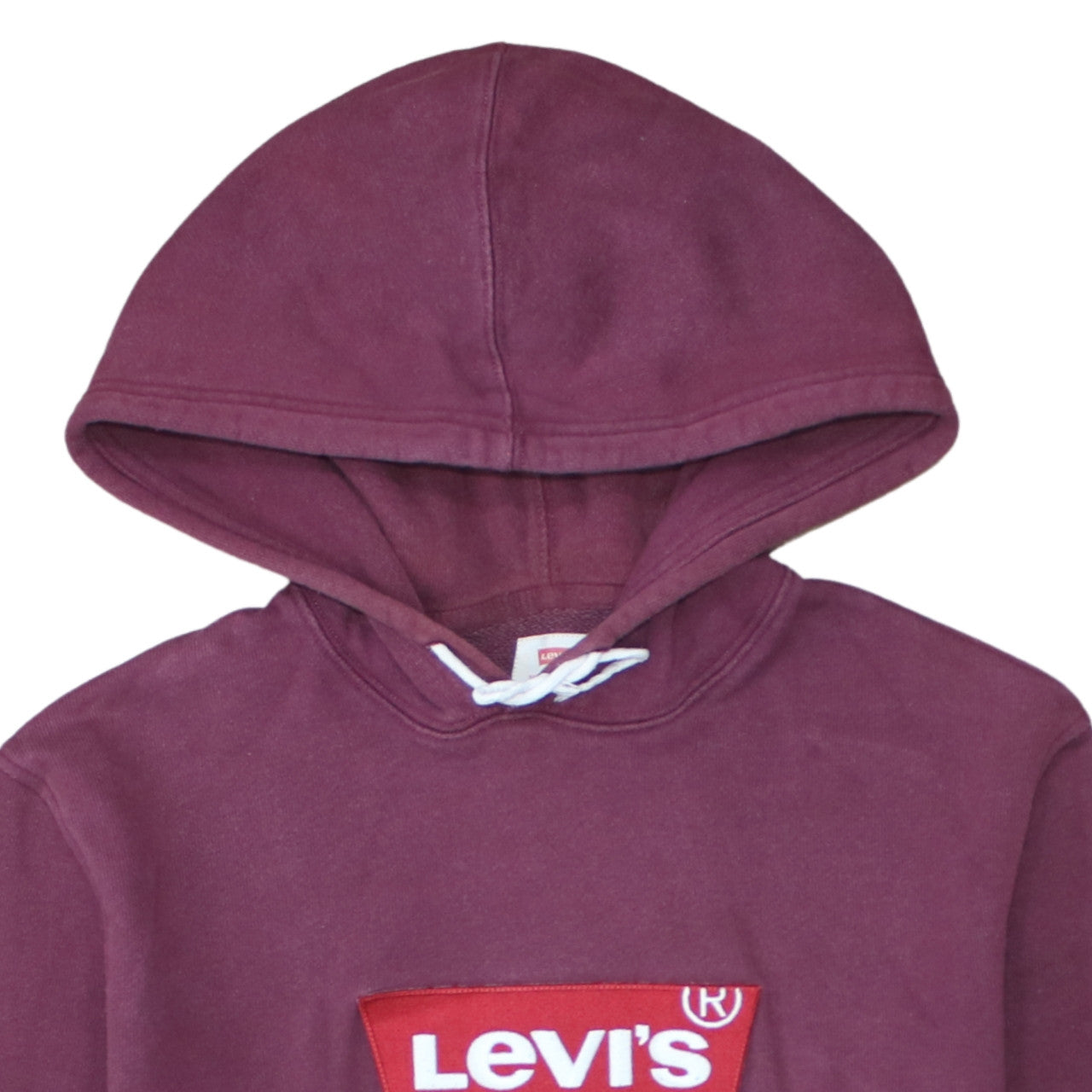 Levi's Men's Purple Pullover Hoodie L Logo Graphic Fleece Sweatshirt