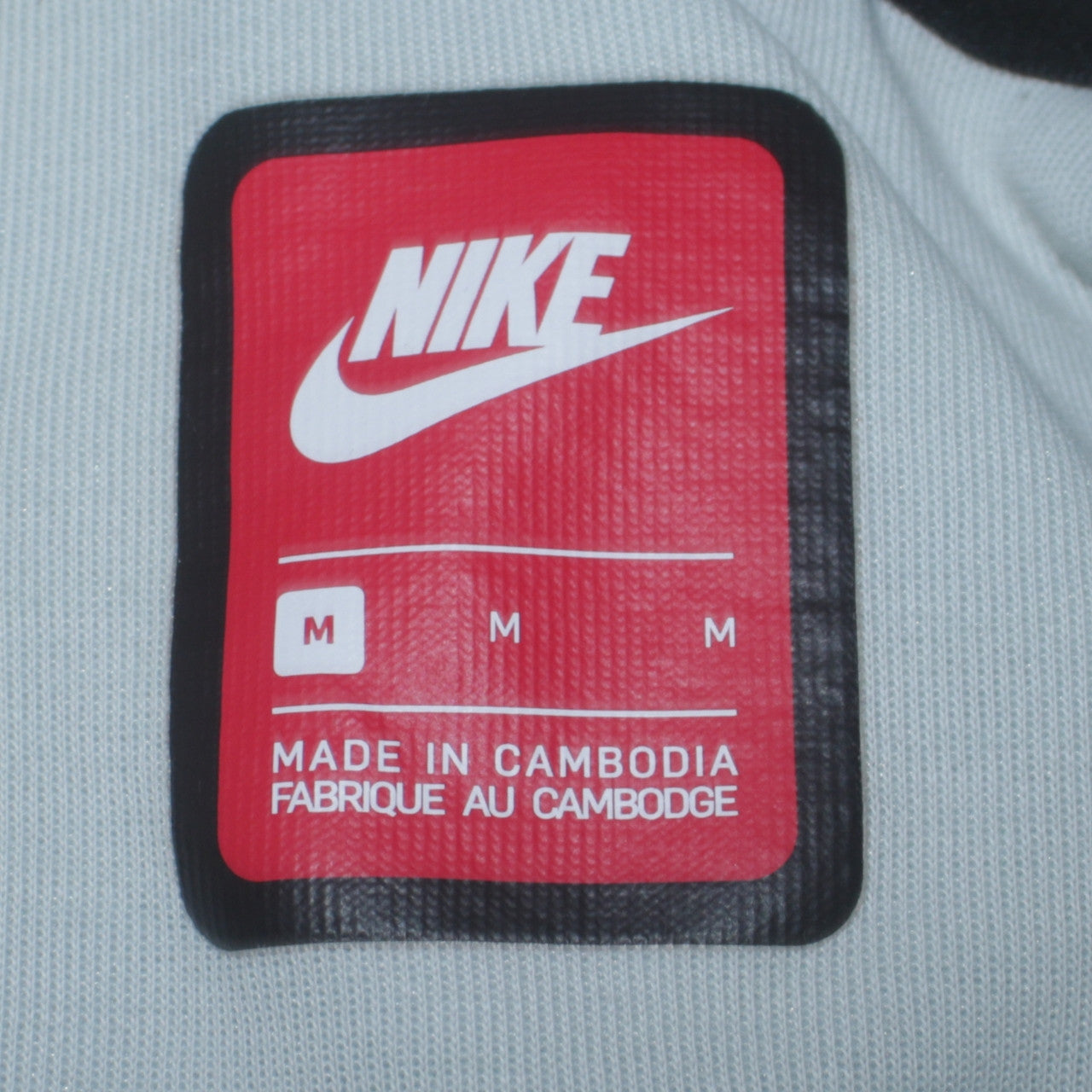 Nike Men’s White Full Zip Hoodie M Cotton Blend Sportswear