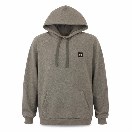 Under Armour Men’s Grey Pullover Hoodie L Loose Fit ColdGear Fleece