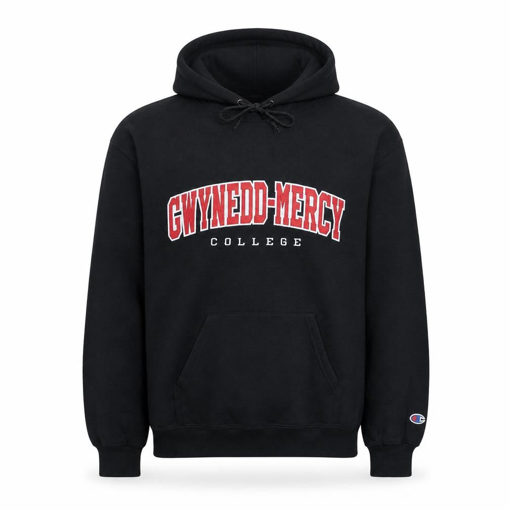 Champion Men's Black Medium Pullover Hoodie Gwynedd-Mercy College