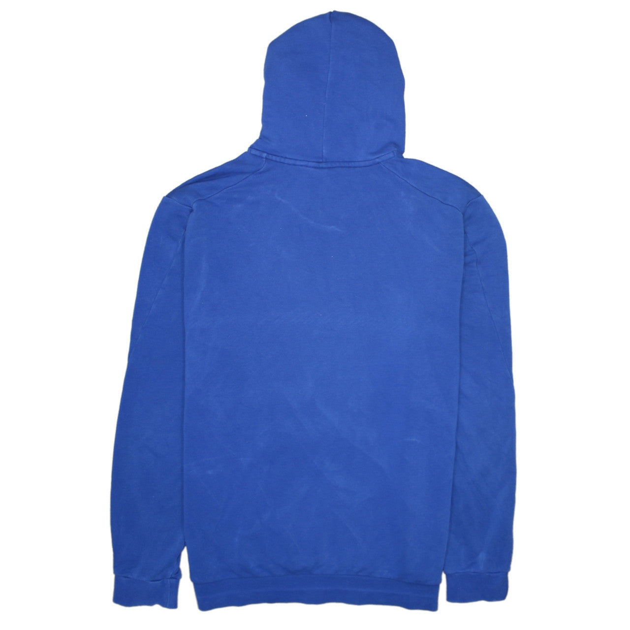 Adidas Men's Blue Pullover Hoodie L Logo Graphic Fleece