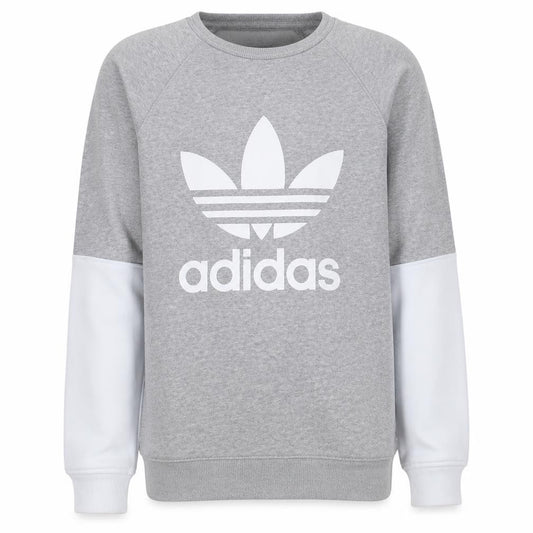 Adidas Mens Grey Small Pullover Crew Neck Sports Sweatshirt