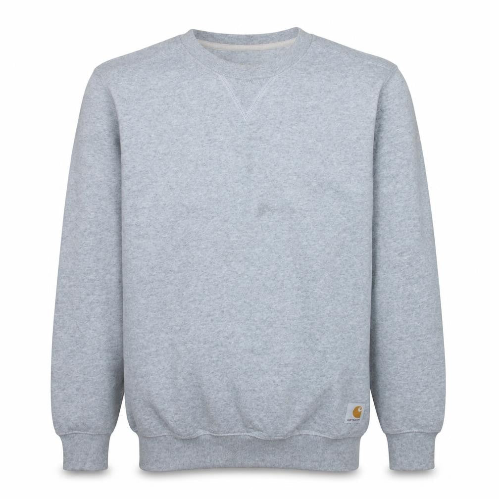 Carhartt Men's Grey Crew Neck Pullover Sweatshirt Size S