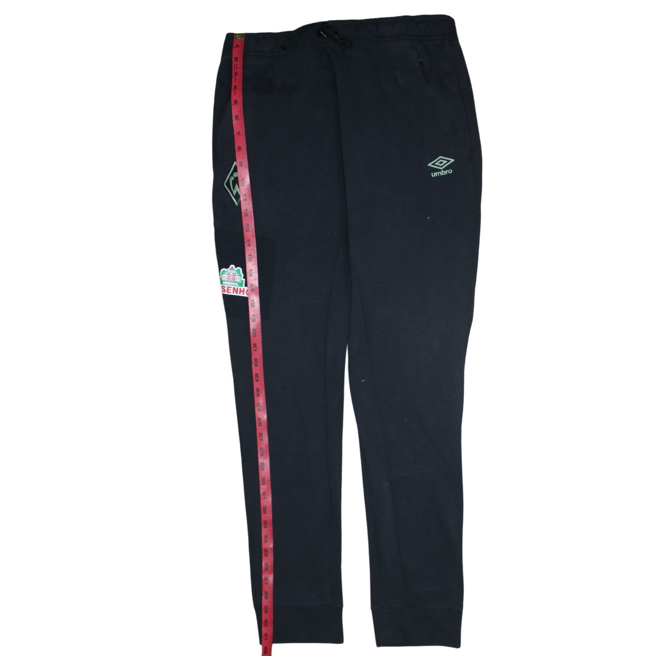 Umbro Men's Black Jogger Sweatpants L Sports Tapered Fit