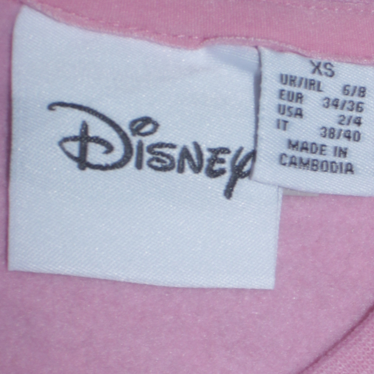 Disney Womens Pink Minnie Mouse Graphic Pullover Sweatshirt XS