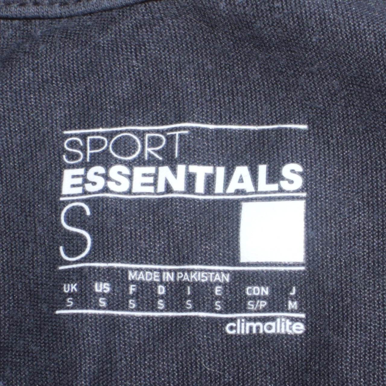 Adidas Men’s Black Climalite Essentials Crew Neck T-Shirt Size S