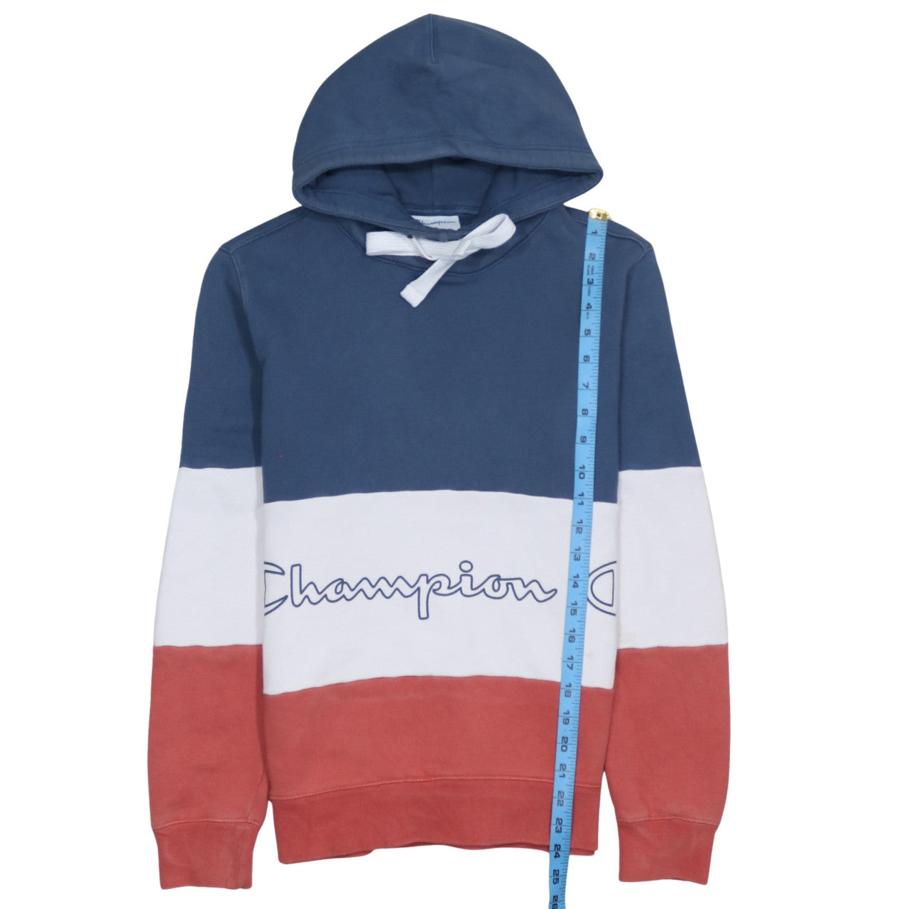 Champion Men’s Multicoloured Pullover Hoodie Size S Cotton Logo