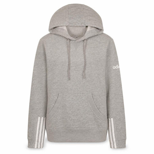 Adidas Women Grey Pullover Hoodie Small Hooded Sweatshirt Casual