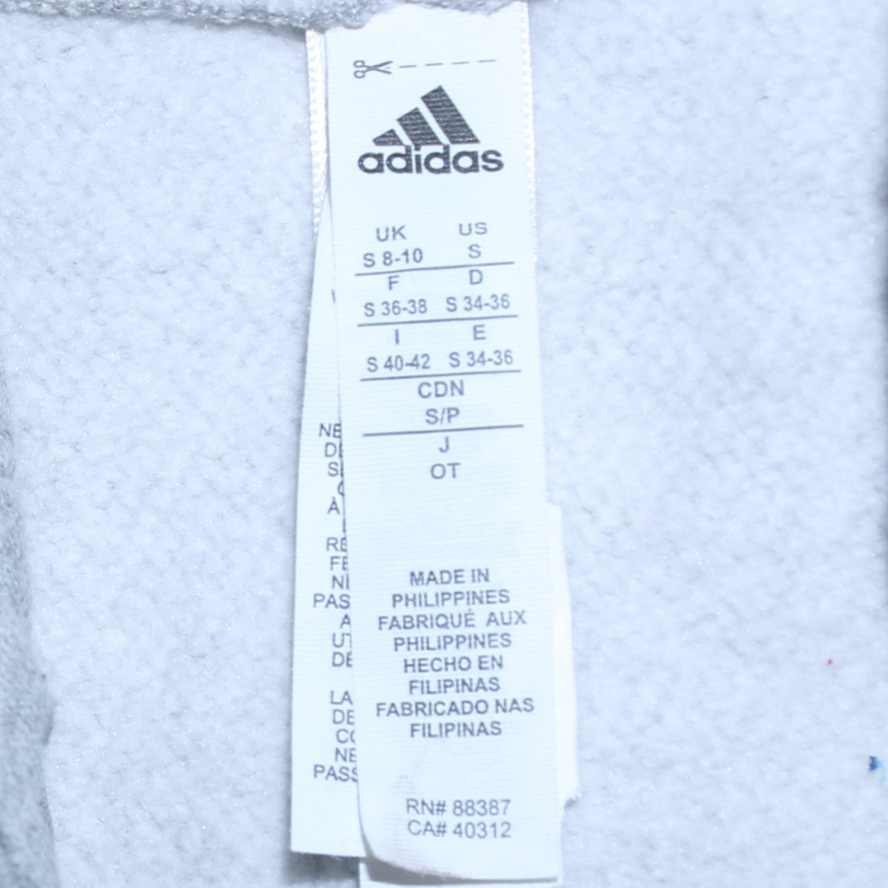 Adidas Women Grey Pullover Hoodie Small Hooded Sweatshirt Casual