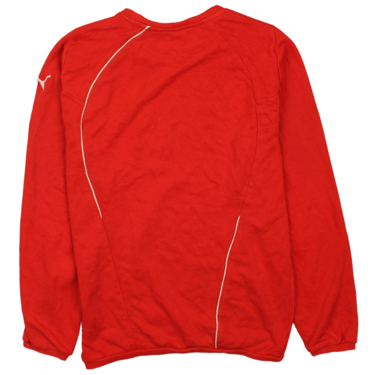 Puma Men's Red XS Crew Neck Logo Pullover Sweatshirt