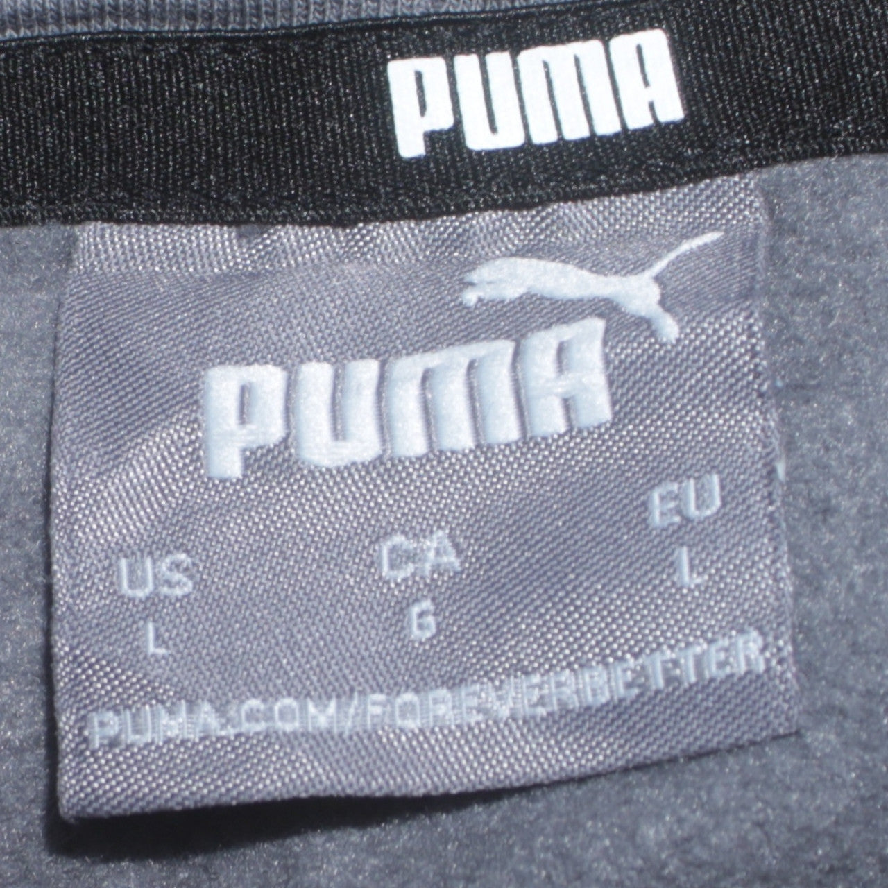 Puma Men's Grey Pullover Hoodie L Hooded Sweatshirt Sportswear