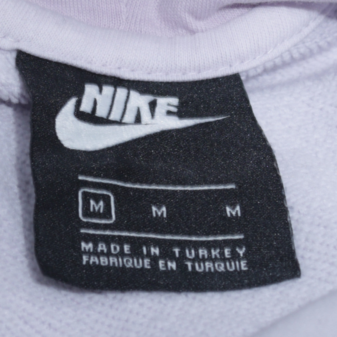 Nike Women White Pullover Hoodie Medium Cotton Blend Logo