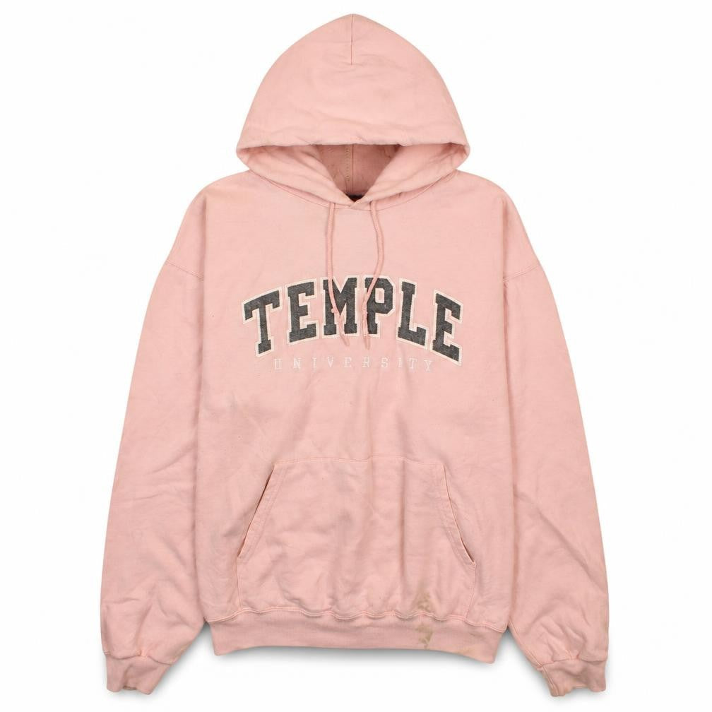 Champion Womens Pink Temple University Pullover Hoodie Size L