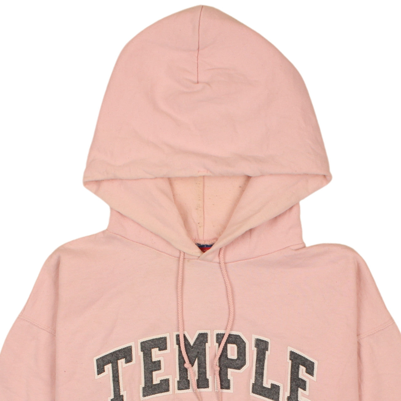 Champion Womens Pink Temple University Pullover Hoodie Size L