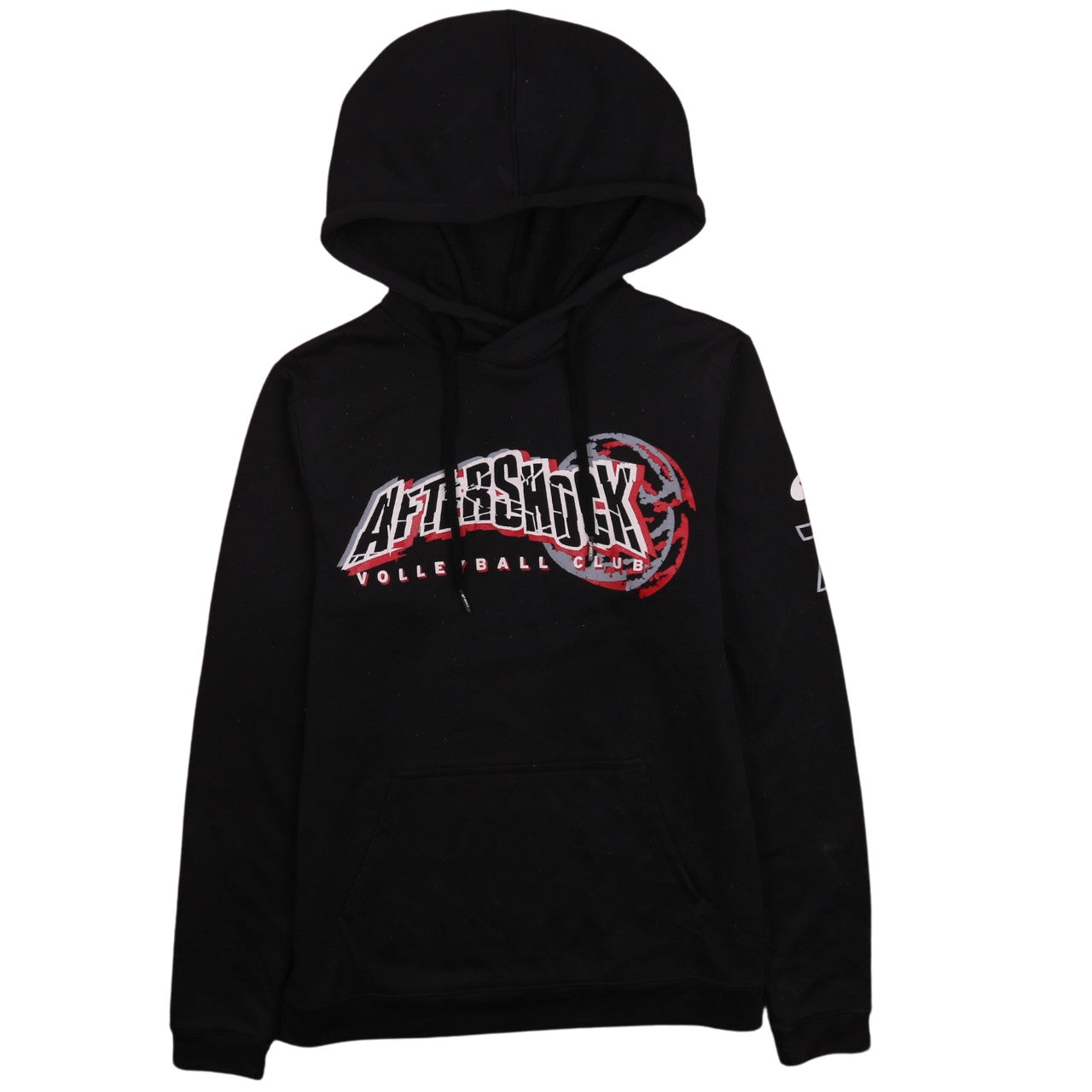 Asics Mens Black XS Pullover Hoodie Volleyball Club Graphic