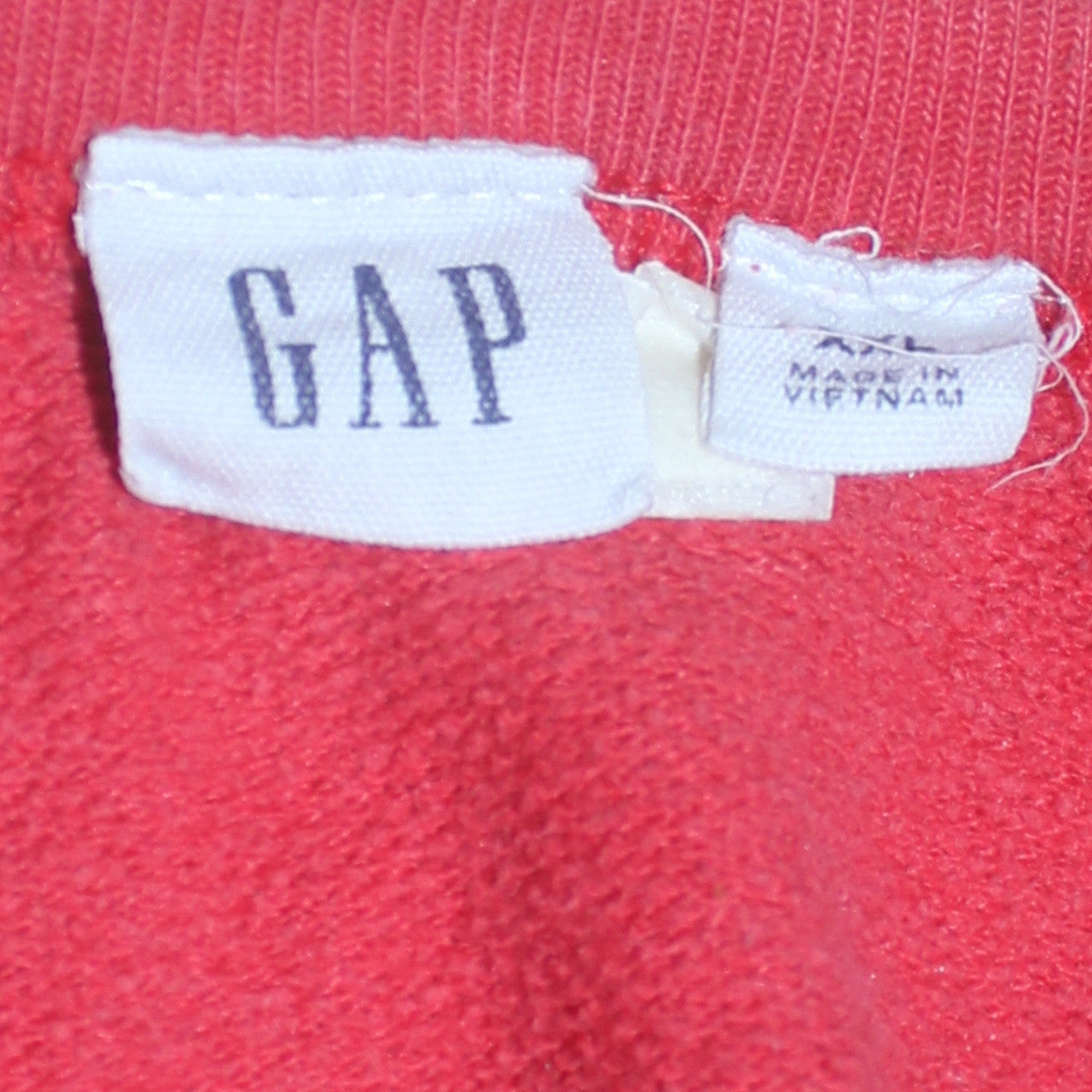 GAP Women Red Logo Pullover Sweatshirt XL Cotton Blend