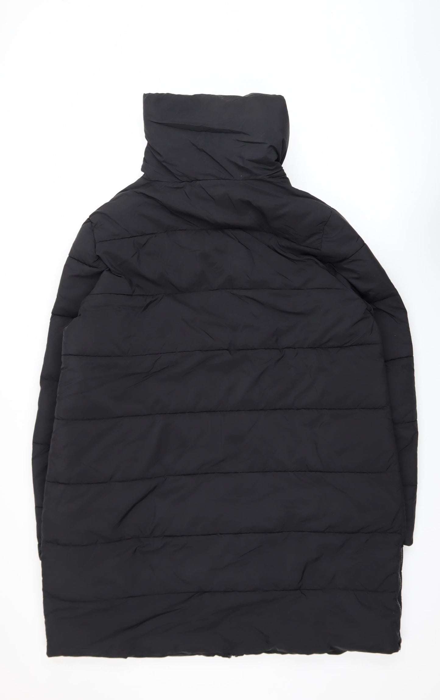 Trespass Men's Black XL Long Puffer Coat Water Resistant Windproof Winter